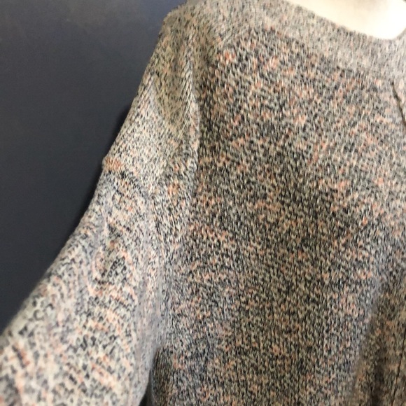 NWOT Loft boat neck, drop shoulder red/black/white oversized sweater - Picture 5 of 8